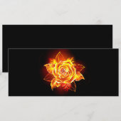 ブルーミング火災バラ シーズンカード (正面/裏面)