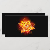 ブルーミング火災バラ シーズンカード (正面/裏面)