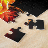 ブルーミング火災バラ ジグソーパズル (側面)