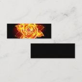 ブルーミング火災バラ スキニー名刺 (正面/裏面)
