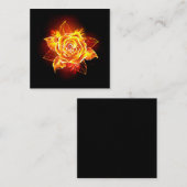 ブルーミング火災バラ スクエア名刺 (正面/裏面)