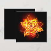 ブルーミング火災バラ セーブザデート (正面/裏面)