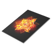 ブルーミング火災バラ ノートパッド (アングル)