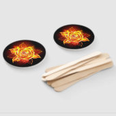 ブルーミング火災バラ ハンドファン (組立なし)