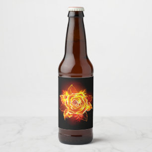 ブルーミング火災バラ ビールラベル