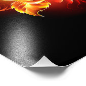 ブルーミング火災バラ フォトプリント            (角)