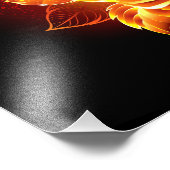 ブルーミング火災バラ フォトプリント            (角)