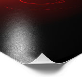 ブルーミング火災バラ フォトプリント            (角)