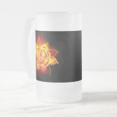 ブルーミング火災バラ フロストグラスビールジョッキ (正面左)