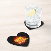 ブルーミング火災バラ ペーパーコースター (インサイチュ)