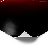 ブルーミング火災バラ ポスター (コーナー)