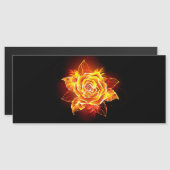 ブルーミング火災バラ マグネット招待状 (正面/裏面)