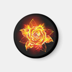 ブルーミング火災バラ マグネット