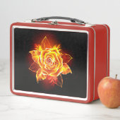 ブルーミング火災バラ メタルランチボックス (インサイチュ)