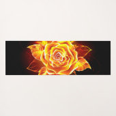 ブルーミング火災バラ ヨガマット (裏面(横))