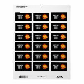 ブルーミング火災バラ ラベル (フルシート)