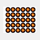 ブルーミング火災バラ ラベル (シート)