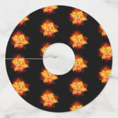 ブルーミング火災バラ ワイングラスタグ (裏面)