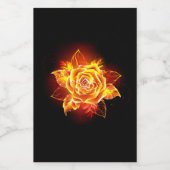 ブルーミング火災バラ ワインラベル (シングルラベル)