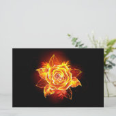 ブルーミング火災バラ 便箋 (スタンド正面)