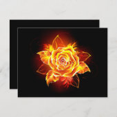 ブルーミング火災バラ 出欠カード (正面/裏面)