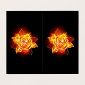 ブルーミング火災バラ 名刺 (外部フラット)