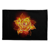 ブルーミング火災バラ 枕カバー (裏面-左)