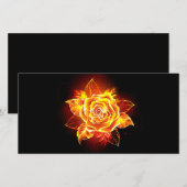 ブルーミング火災バラ 案内状 (正面/裏面)