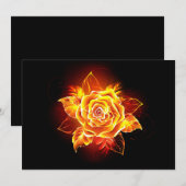 ブルーミング火災バラ 案内状 (正面/裏面)