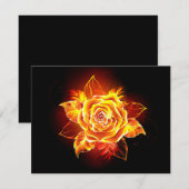 ブルーミング火災バラ 案内状 (正面/裏面)