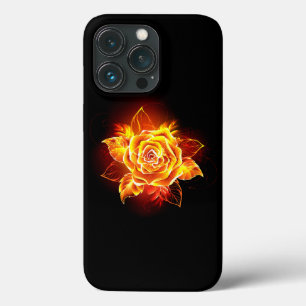 ブルーミング火災バラ iPhone 13 PROケース