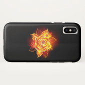 ブルーミング火災バラ Case-Mate iPhoneケース (裏面(横))