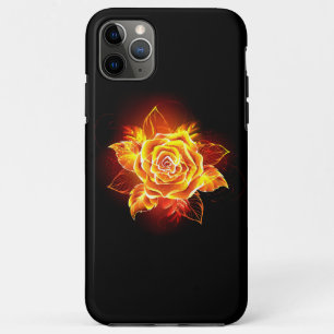 ブルーミング火災バラ iPhone 11 PRO MAXケース