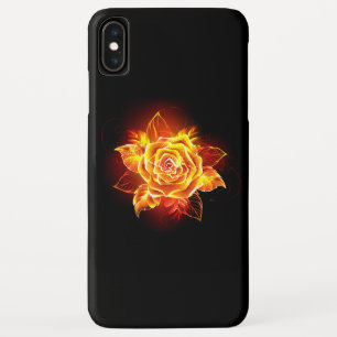ブルーミング火災バラ iPhone XS MAXケース