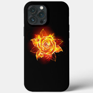 ブルーミング火災バラ iPhone 13 PRO MAXケース