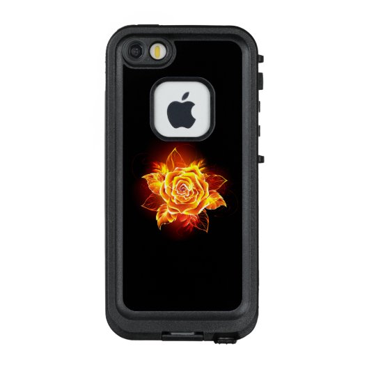 ブルーミング火災バラ LifeProof iPhoneケース (裏面)