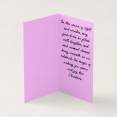 ブルーミング牡丹Chriatymasカード (内部)