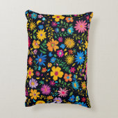 ブルーミング美しいデザインアクセント枕 アクセントクッション (裏面(縦))