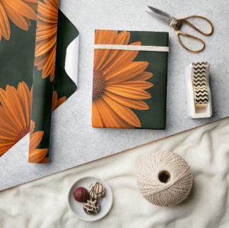 ブルーミング美しい-フローラマクロ写真 ラッピングペーパー