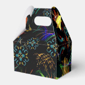 ブルーミング花火フォークアート誕生日 フェイバーボックス (裏面サイド)