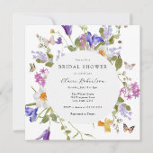 ブルーミング蝶春フローラブライダルシャワー 招待状 (正面)