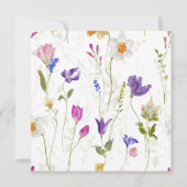 ブルーミング蝶春フローラベビーシャワー 招待状 (裏面)