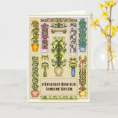 ブルーミング誕生日カード カード (黄色い花)