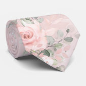 ブルーミング赤面ピンクシークレットガーデン結婚フローラ ネクタイ (ロール)