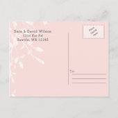 ブルーミング赤面フローラ結婚式の日付を保存 案内ポストカード