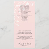 ブルーミング赤面フローラ結婚式 プログラム (裏面)