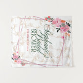 「ブルーミング・エレガンス：フローラ・ファンタジー・タペストリー」 タペストリー (正面(横))