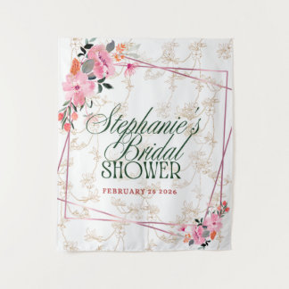 「ブルーミング・エレガンス：フローラ・ファンタジー・タペストリー」 タペストリー