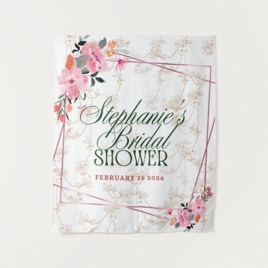 「ブルーミング・エレガンス：フローラ・ファンタジー・タペストリー」 タペストリー (正面)