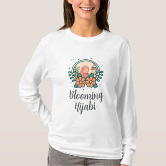 ブルーミング・ヒジャビTシャツ(長袖) Tシャツ